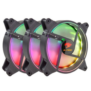 Kit Fan G-fire Ewk1462a C/ 3 Coolers Argb 140x140x25mm