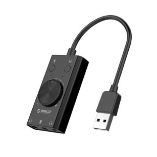 Adaptador Usb X Audio Fone Microfone Profissional Orico Sc2