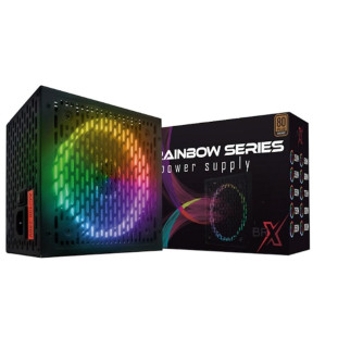Fonte Atx 650w Rainbow Rgb Automatica Brx 80 Plus Bronze 