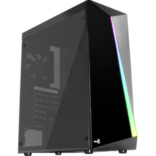 Gabinete Gamer Aerocool Shard Mid Tower, RGB, com FAN, Lateral em Acrílico