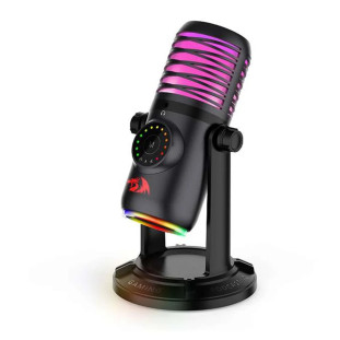 Microfone Stellaris RGB Redragon Preto