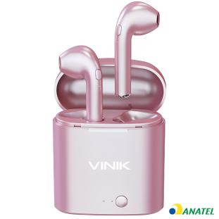 Fone De Ouvido Bluetooth Easy W1+ Tws True Wireless - Rose 
