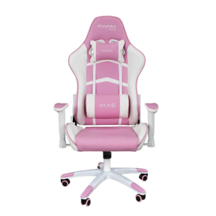 Cadeira Gamer MX5 Giratória Rosa/Branco